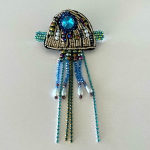 Stunning New Jelly Fish Hand Made Hair Clip